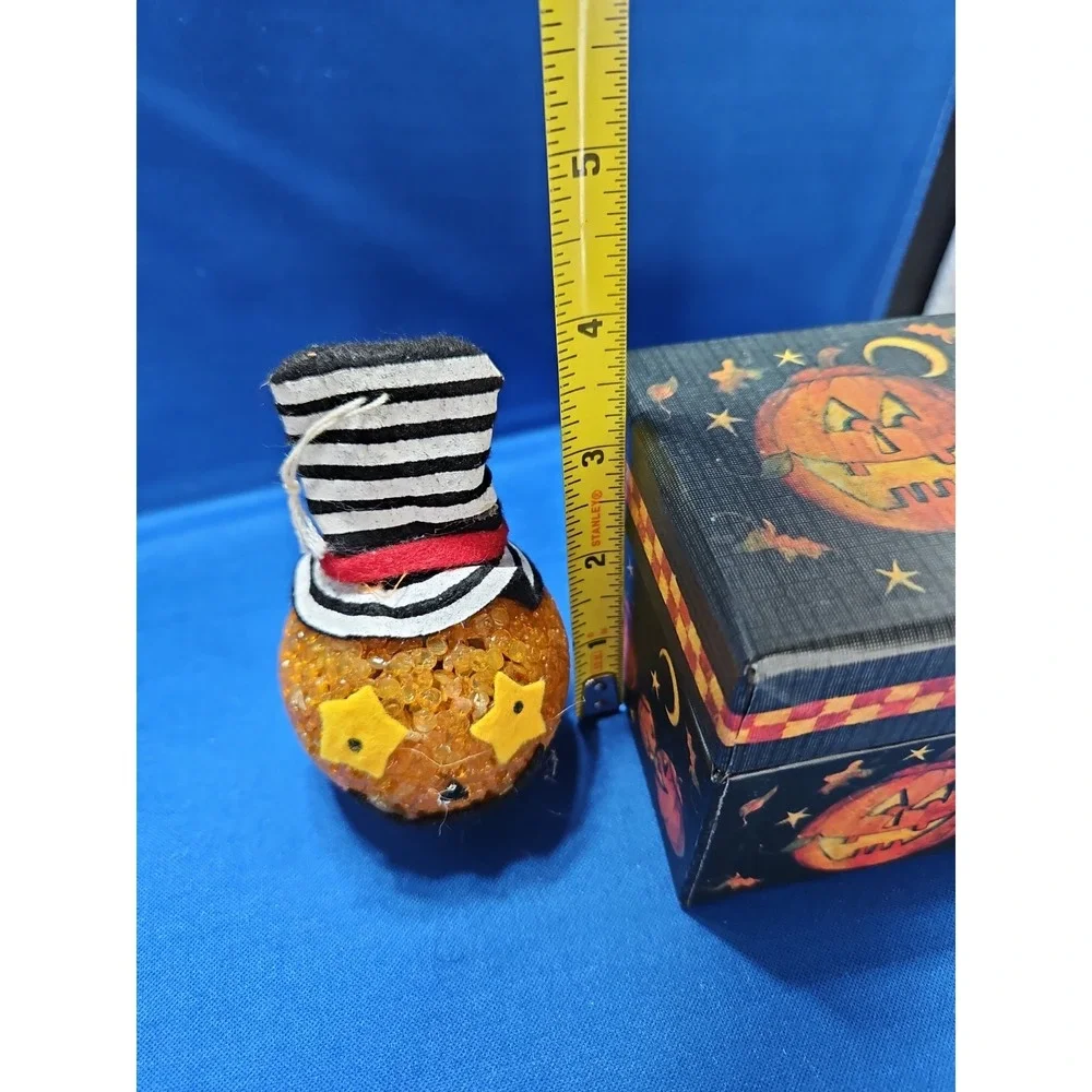 Bob's Boxes Small Box Jack Pumpkin Halloween Susan Winget Vintage 3.25